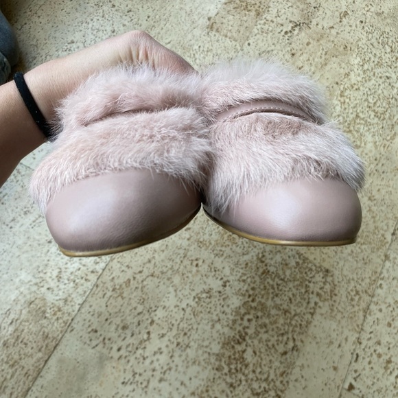 DONALD J. PLINER Lilian Leather Almond Toe Blush Pink Loafers Size 7.5 - Picture 6 of 9